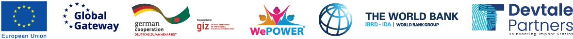 Supported by the European Union, Global Gateway, German Cooperation and GIZ, with WePOWER, the World Bank and Devtale Partners